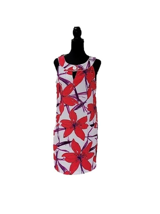 Signature by Sangria Dresses & Skirts - Signature by Sangria Oversized Floral Print Sheath Dress Size 10 EUC